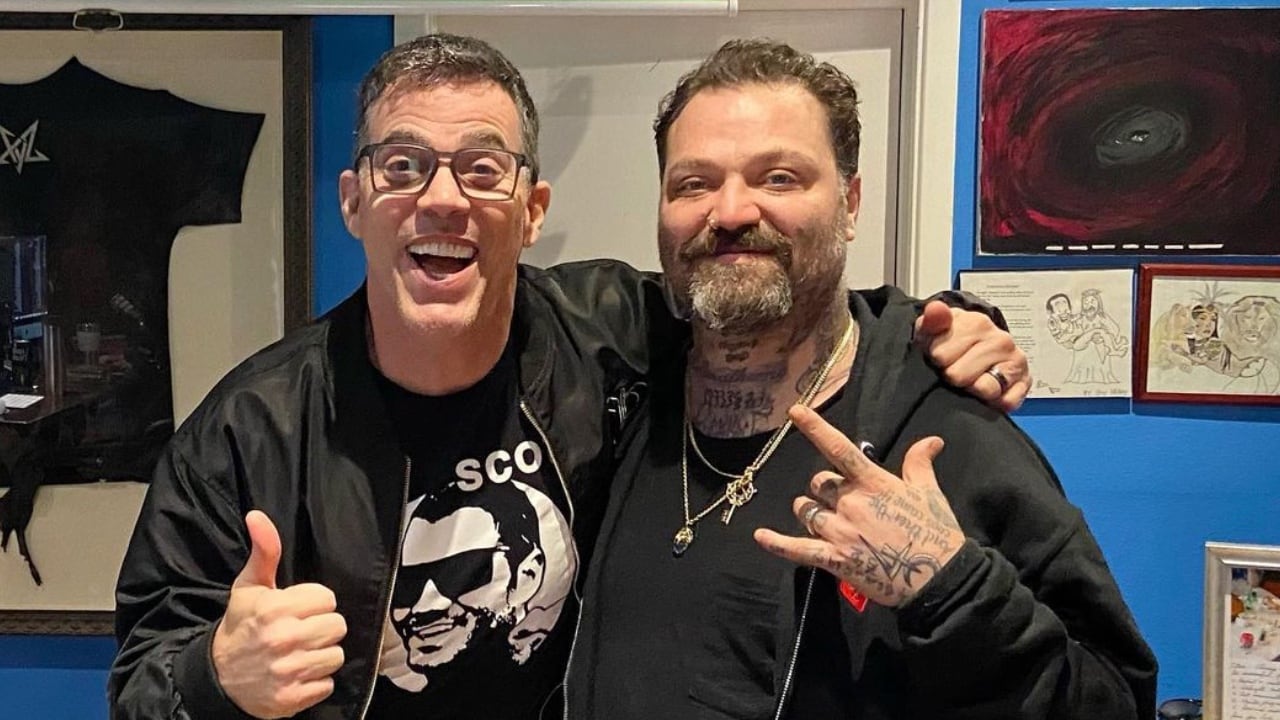 Bam Margera (D) junto al reconocido Steve-O.