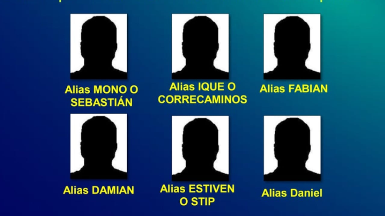 Cartel de los más buscados en Yarumal, Antioquia.