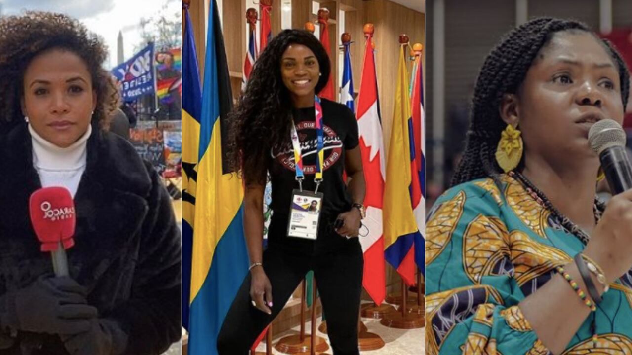 Mábel Lara, Caterine Ibargüen y Francia Márquez