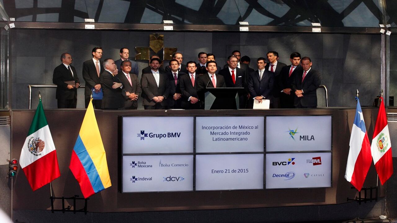 La participación en el valor de las compañías listadas en el mercado al cierre de febrero de 2015 está distribuida de la siguiente manera: México 50,22%, Chile 23,50%, Colombia 14,32% y Perú 11,92%.