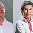 Gustavo Petro y Claudia López.