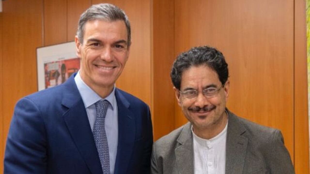 Pedro Sánchez e Iván Cepeda.