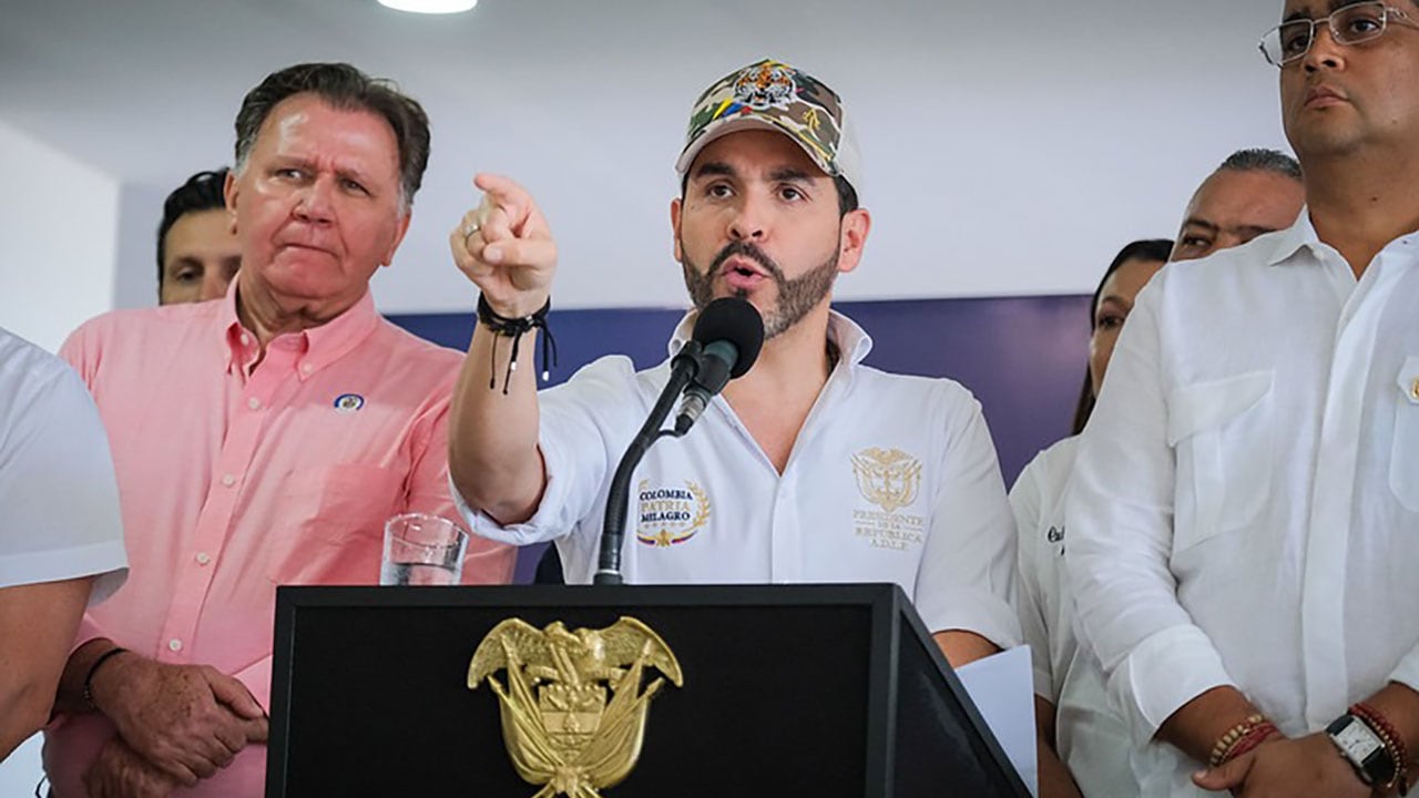 Presidente Abelardo De La Espriella sigue arremetiendo contra las estructuras criminales.