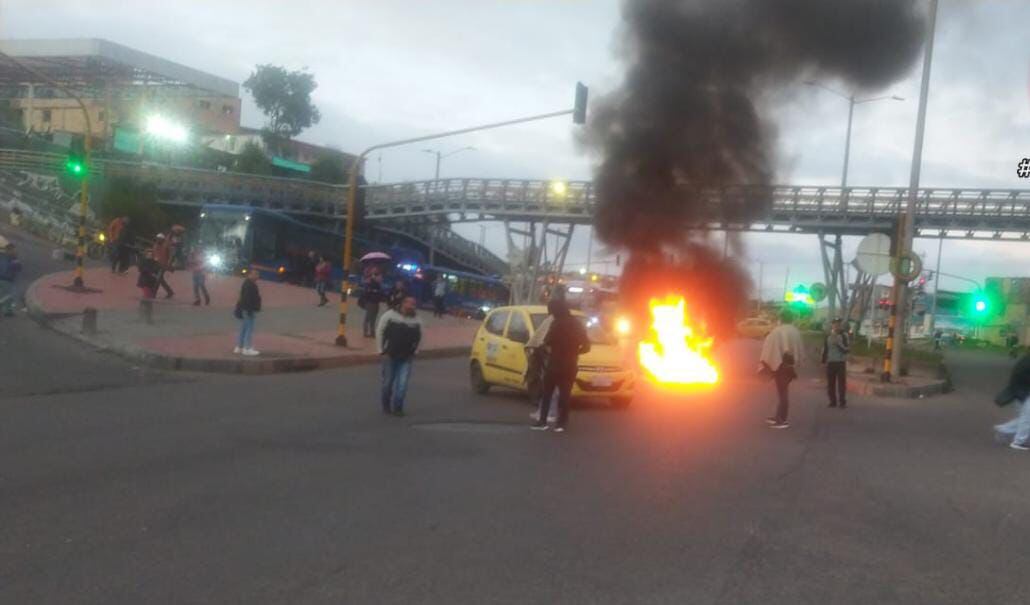 Paro de taxistas en Bogotá