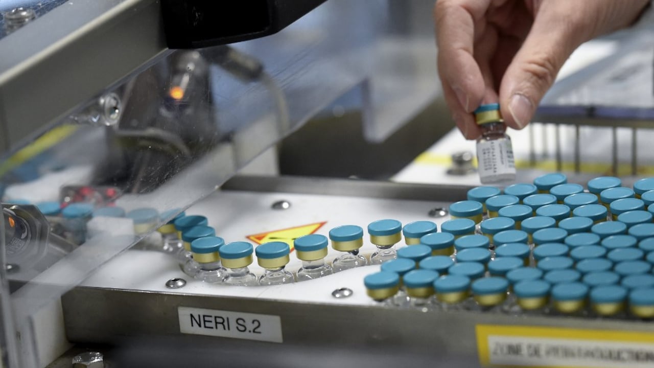 Vista del proceso de producción de un medicamento.