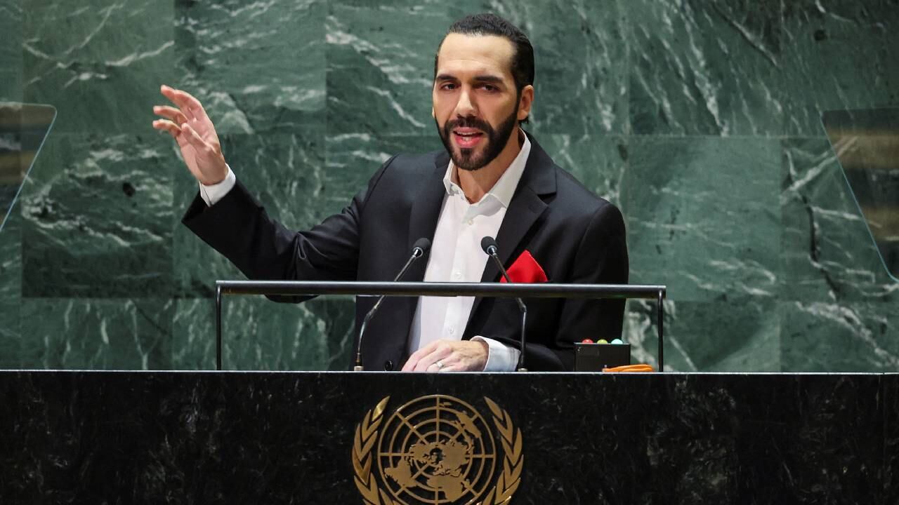 Nayib Bukele, presidente de El Salvador, afirmó que su país pasó "de ser la capital mundial de los homicidios" a "ser el país más seguro de América Latina".