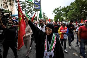 Protestas contra el guerra en Gaza en Venezuela