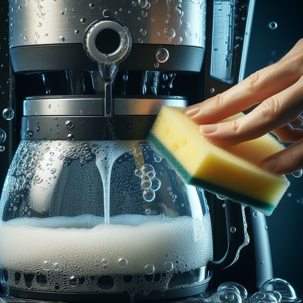 Limpieza de cafetera.