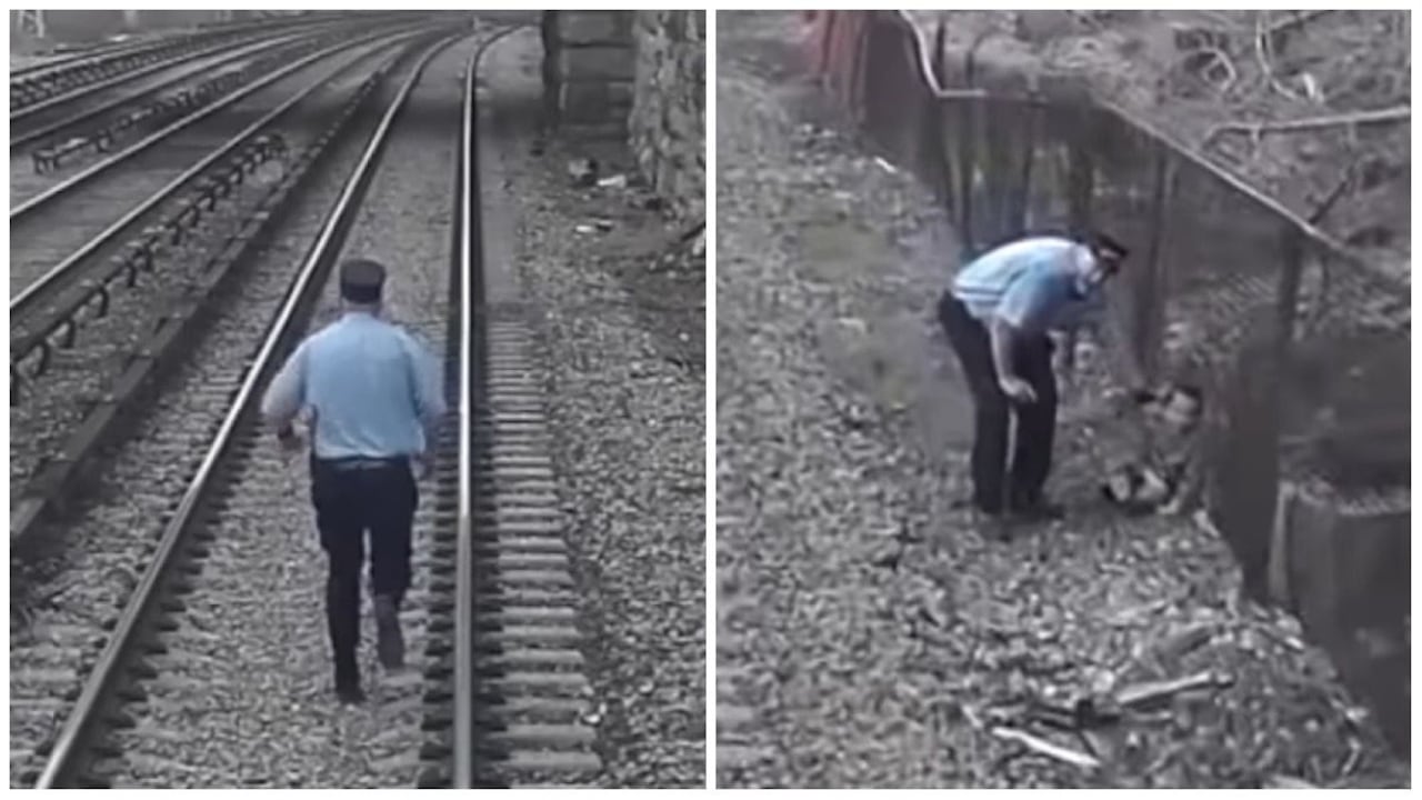 Rescate en vía férrea