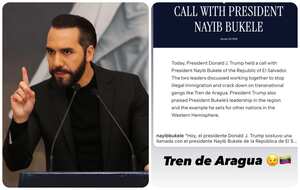 Nayib Bukele se refirió al Tren de Aragua