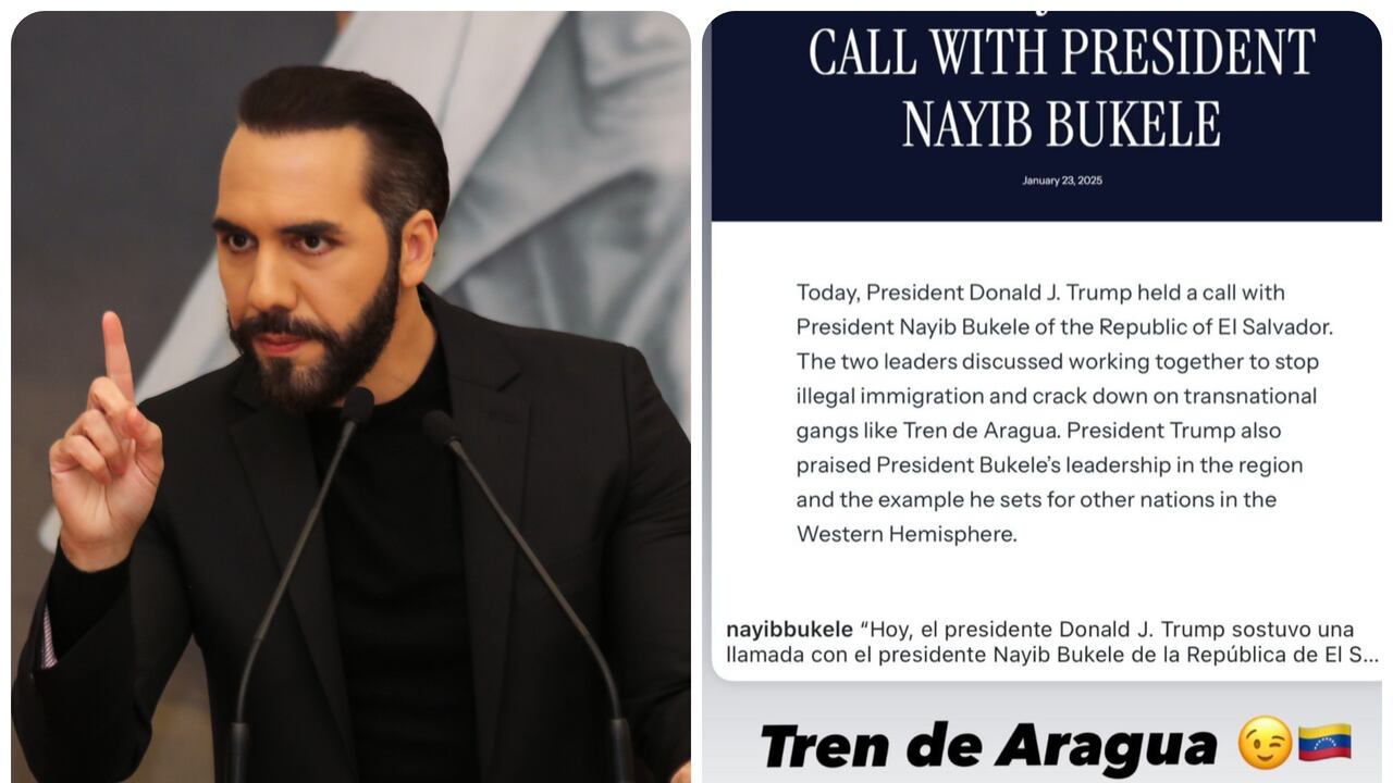 Nayib Bukele se refirió al Tren de Aragua