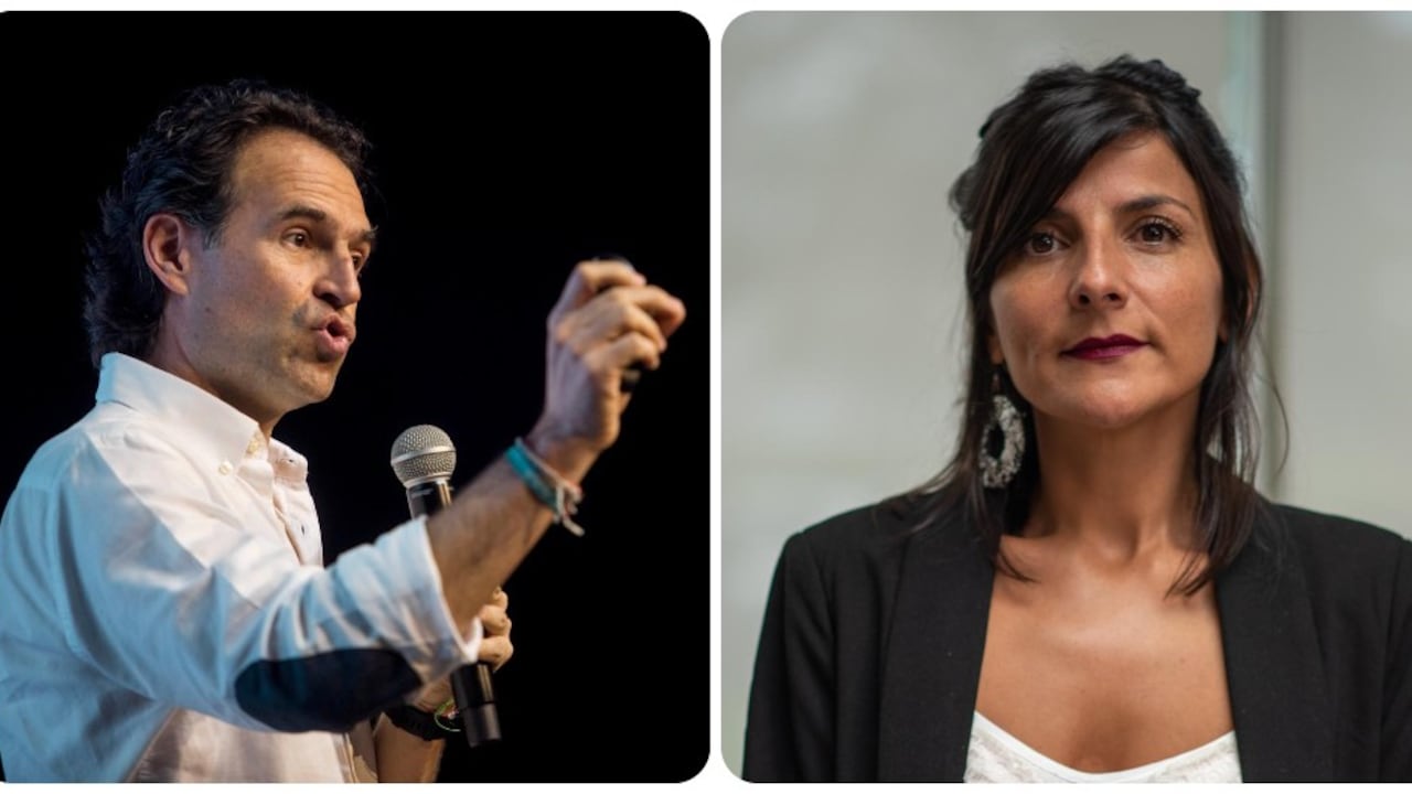 El excandidato presidencial Federico Gutiérrez y la ministra de Minas y Energía Irene Vélez.