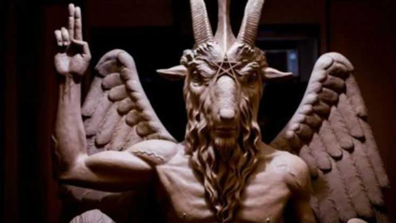 Baphomet fue presentado en una ceremonia privada en Detroit, el sábado.