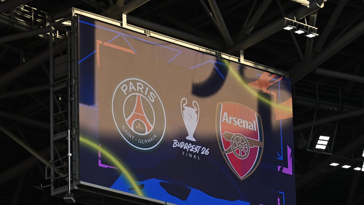 Cartel de la final de Champions League 2026 entre PSG y Arsenal