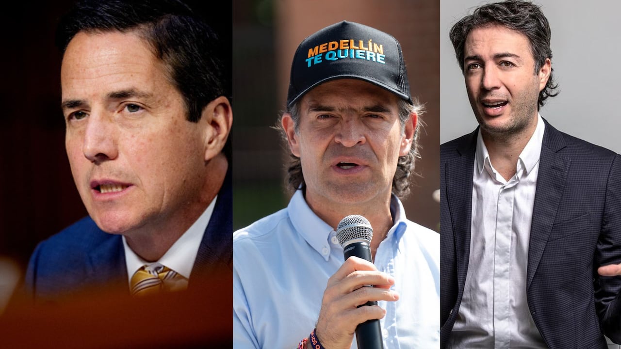 Bernie Moreno, Federico Gutiérrez y Daniel Quintero.