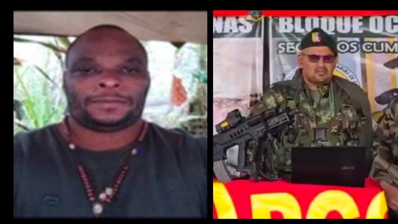 Alias Marcos Pacífico, (izq), cabecilla del ELN busca asesinar a alias El Mocho, cabecilla de las disidencias de las Farc en el Cauca, dice un informe de inteligencia de la fuerza pública.