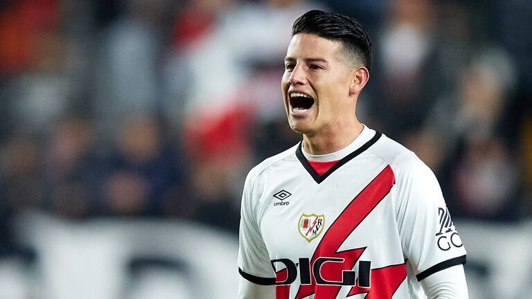 Rayo Vallecano rompe el silencio por James Rodríguez: directivo explotó en vivo y contó la verdad James Rodríguez, midfielder for Rayo Vallecano