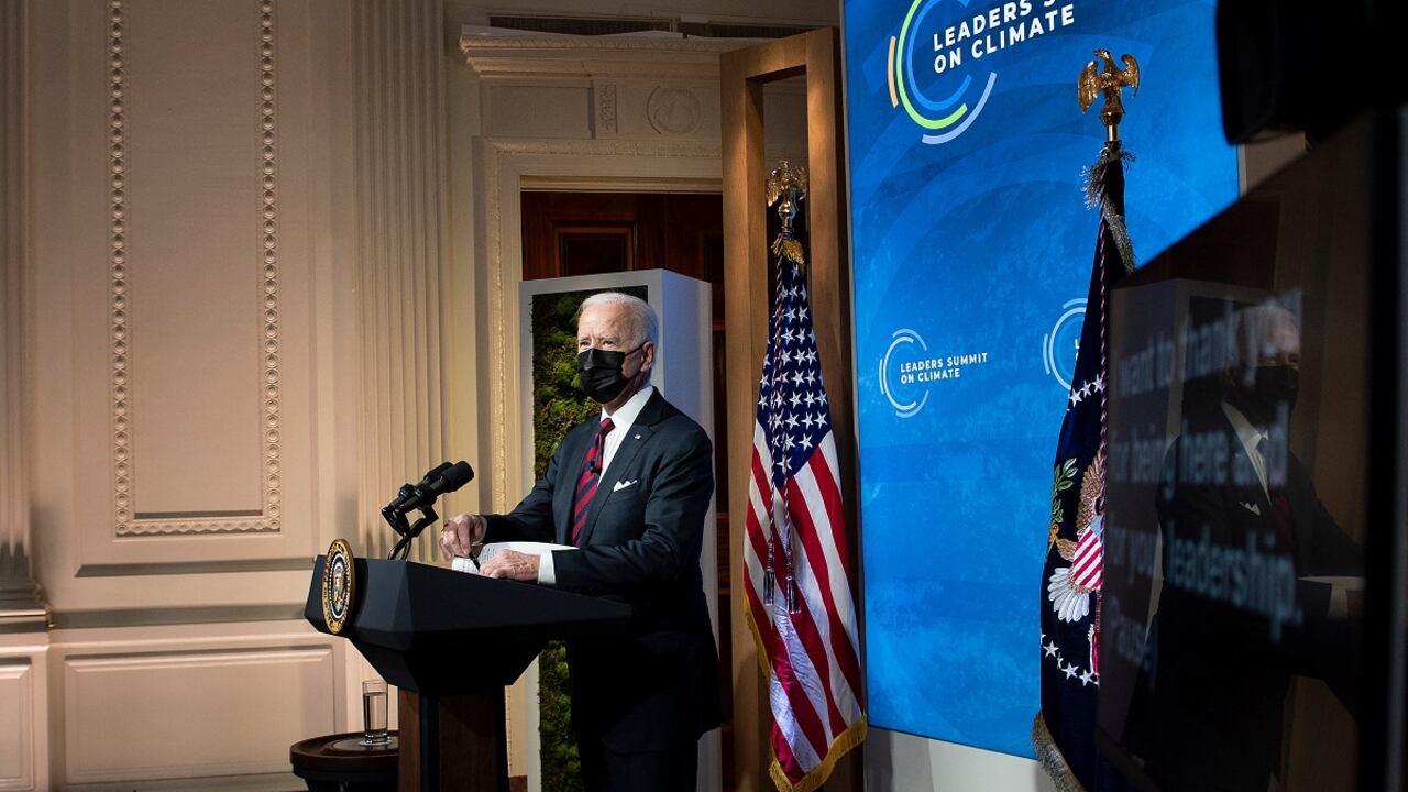 El presidente de Estados Unidos, Joe Biden, fue quien organizó la reunión en la que se analizan acciones para hacer frente a la crisis climática.
