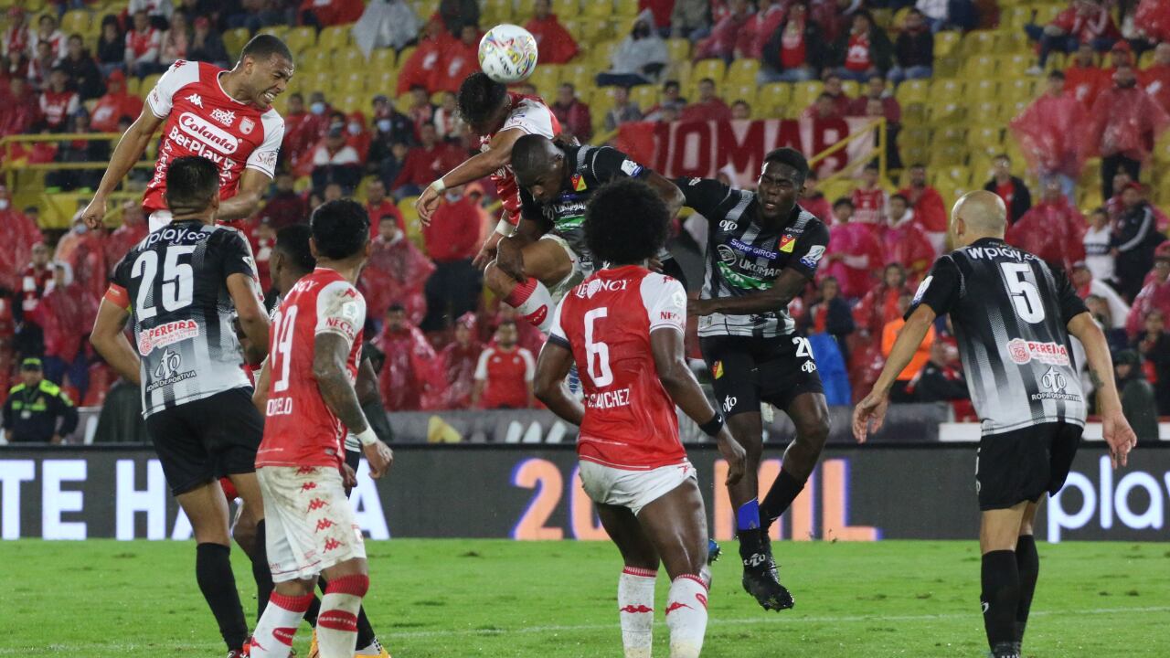 Santa Fe es segundo del grupo A con cinco puntos producto de una victoria y dos empates. Foto: Dimayor.