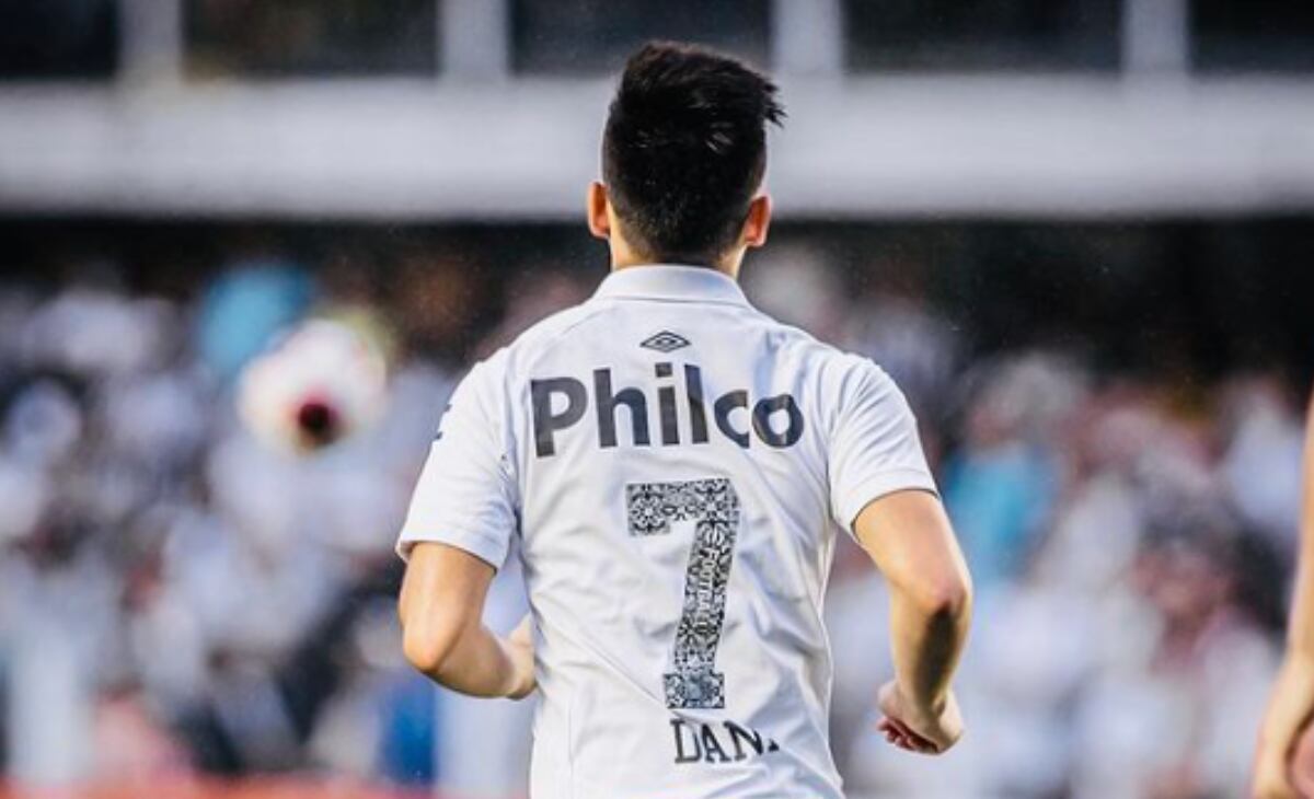 Daniel Ruiz, jugador del Santos de Brasil.