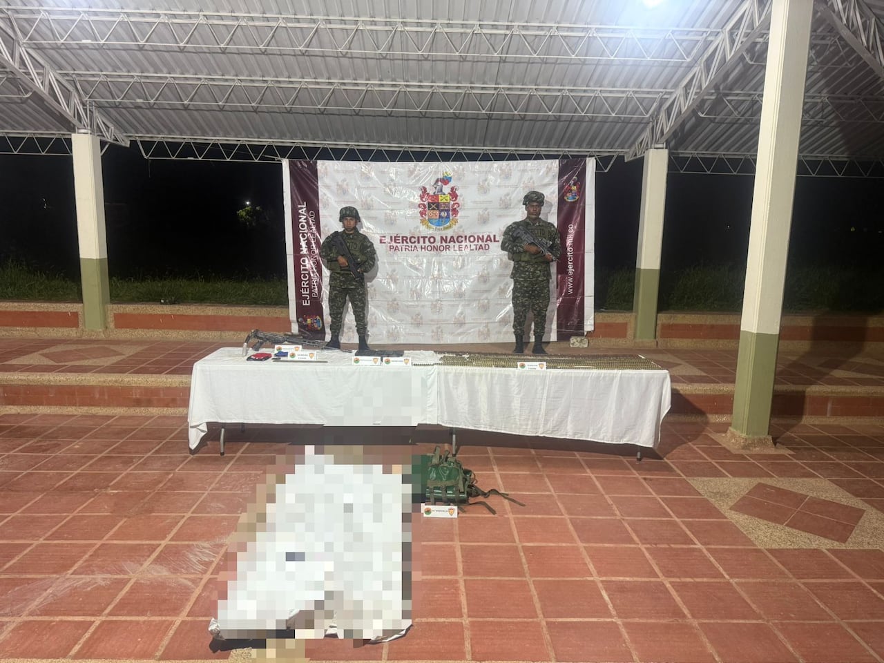 Guerrillero abatido por el Ejército Nacional en Arauca.