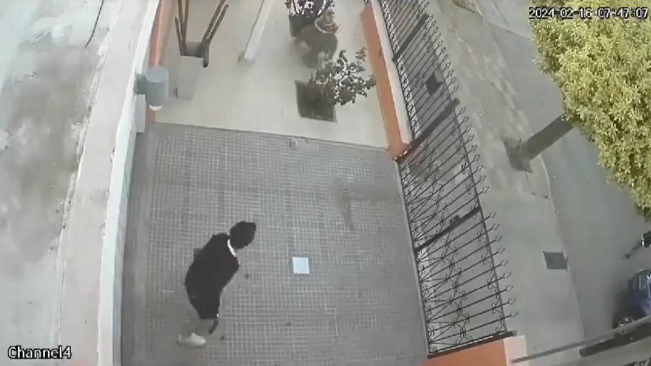 El hombre se vio acorralado por las autoridades.