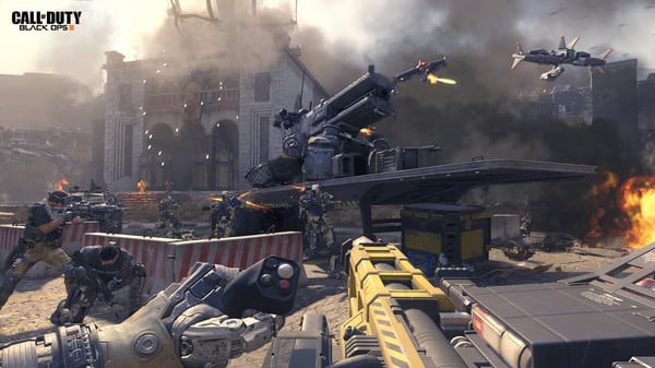 Call of Duty: Black Ops III es un shooter que se desarrolla en medio de una guerra futurista.