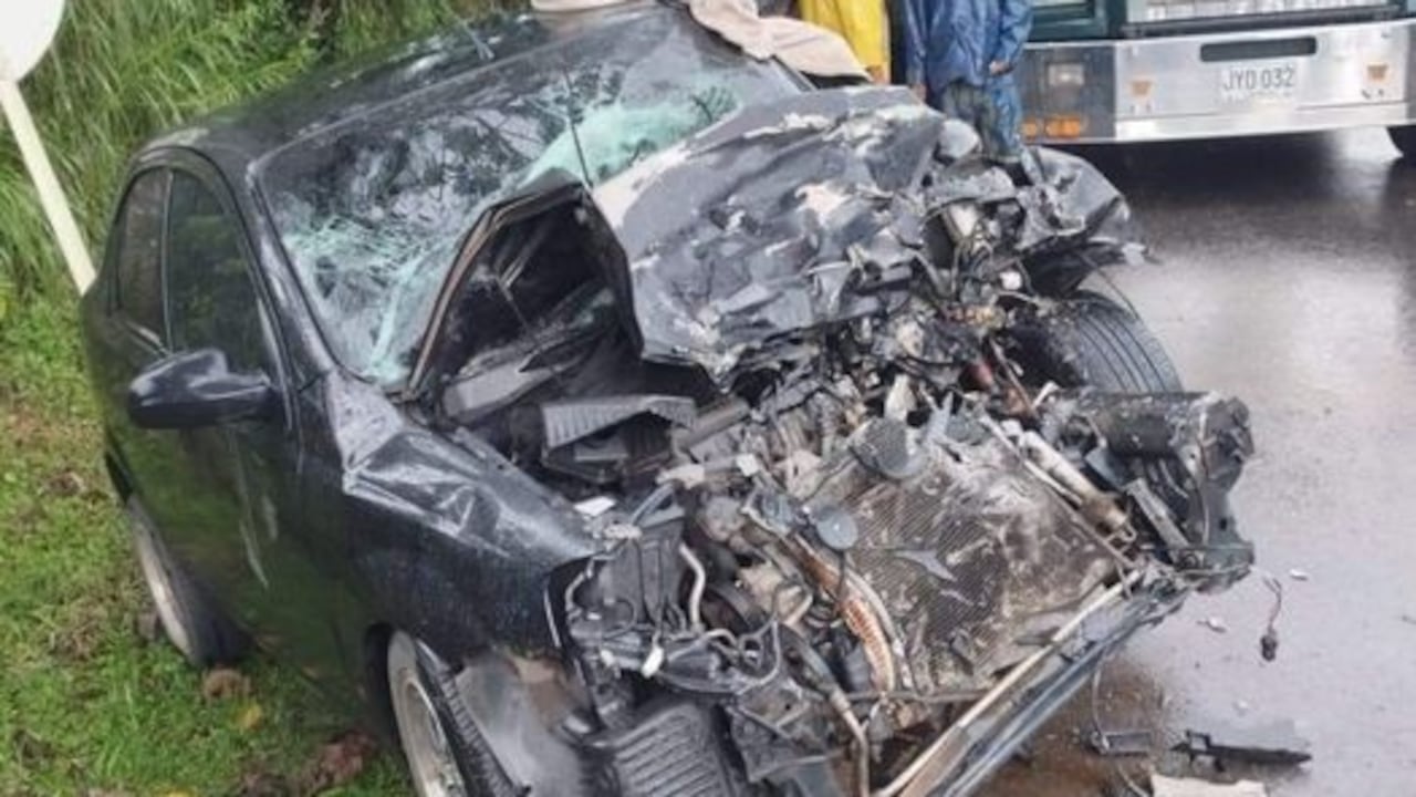 Accidente en la vía Chusacá en Sibaté deja ocho lesionados