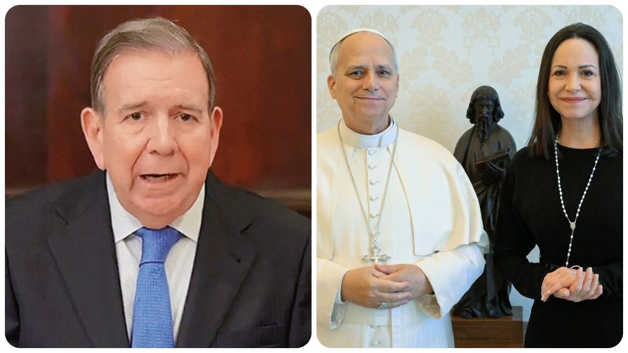 Edmundo González reaccionó al encuentro entre el papa León XIV y María Corina Machado.