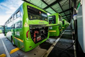 El patio taller donde se cargarán los buses eléctricos es el más grande de América Latina.