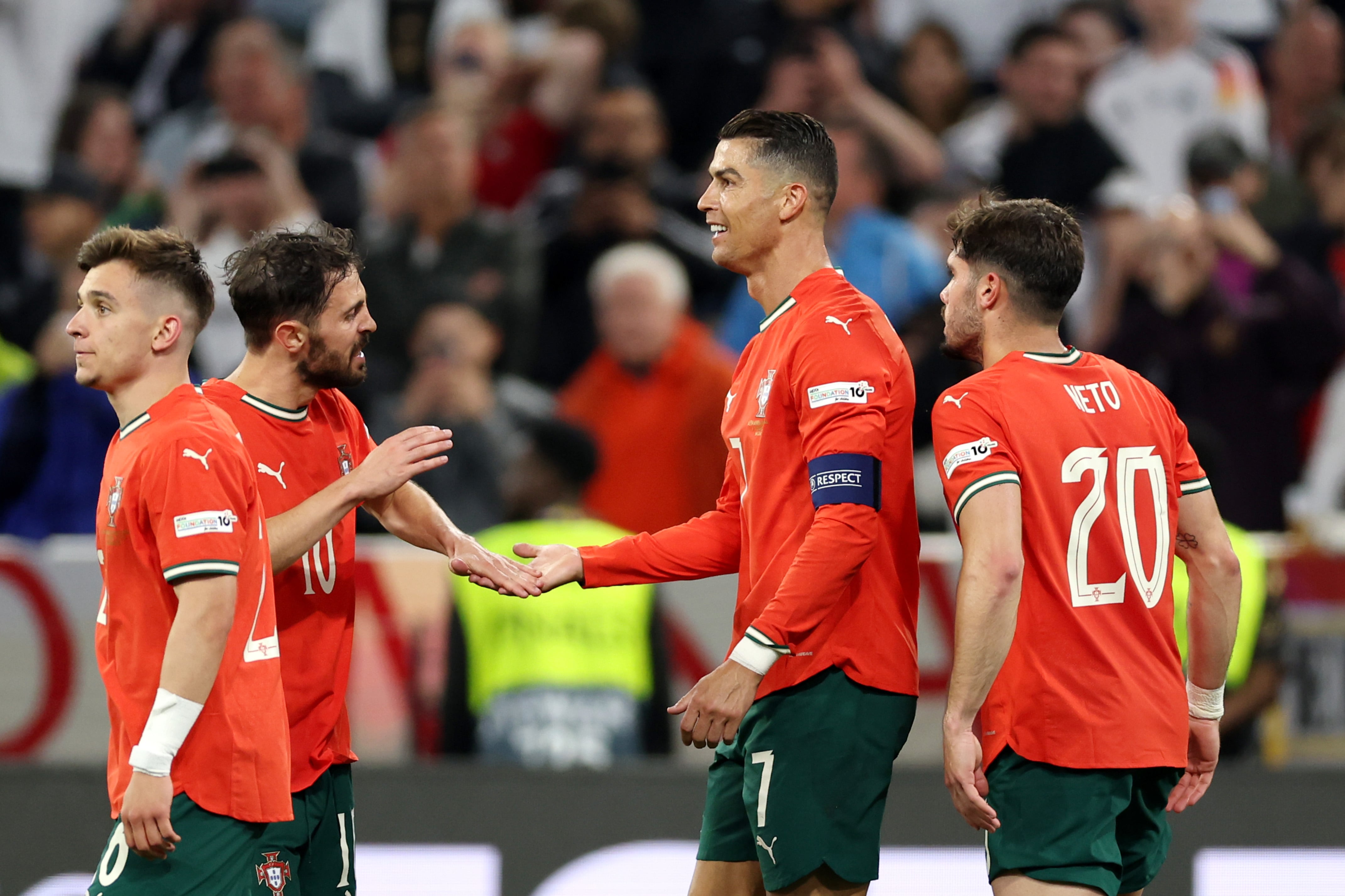Cristiano Ronaldo marcó el gol del triunfo de Portugal vs. Alemania