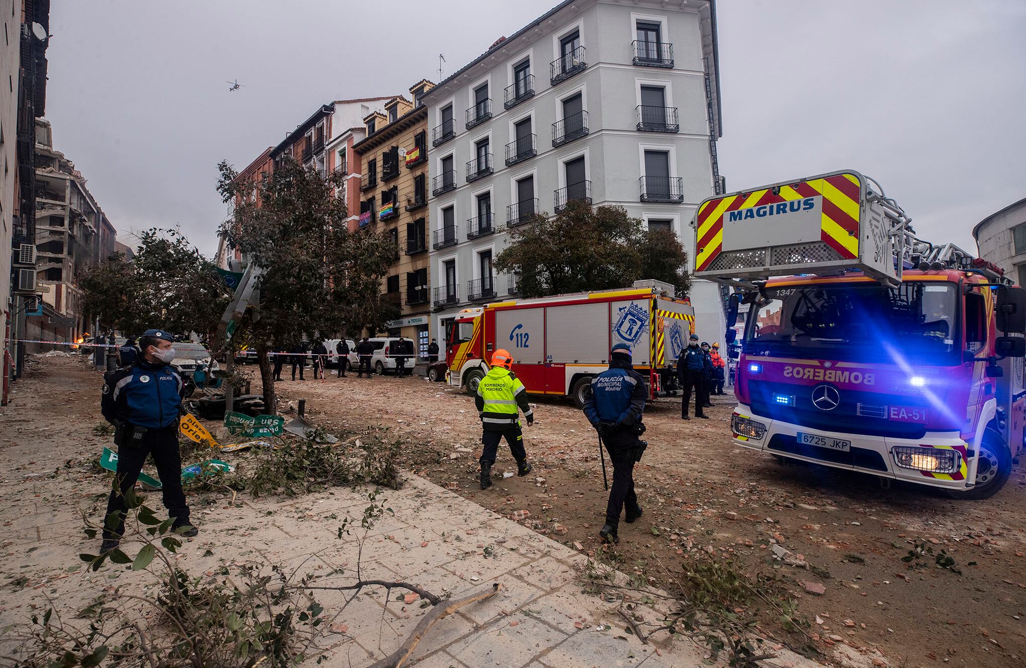 Explosión en Madrid.