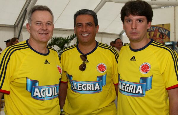 Richard Rushton, Fernando Jaramillo y Roberto Arango.