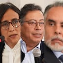 Susana Muhamad, a su turno, con la voz entrecortada, al borde del llanto, lamentó que tras 20 años “de militancia política” siguiendo a Petro él decidiera poner en el gobierno a Armando Benedetti. Foto: SEMANA