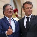 Presidente Gustavo Petro y el mandatario de Francia Emmanuel Macron