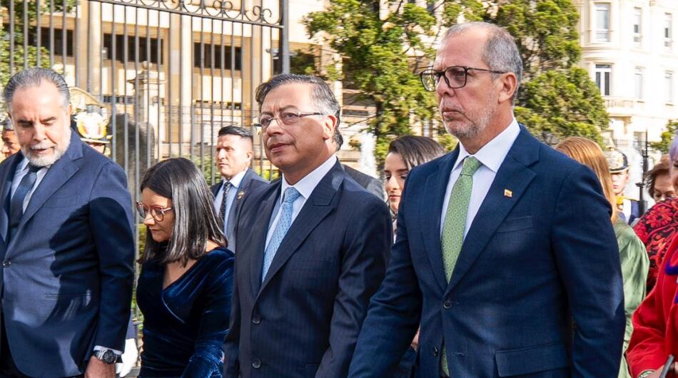 Alfredo Saade y Gustavo Petro.