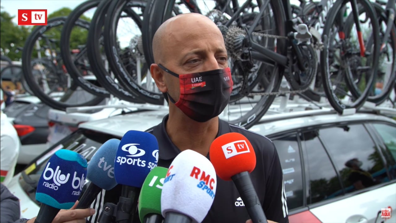 Joxean Fernández “Matxín”, director deportivo del UAE Team habló del lider de la competencia.