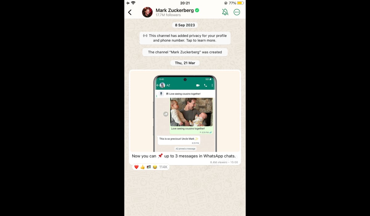 Mejoras para los canales de WhatsApp