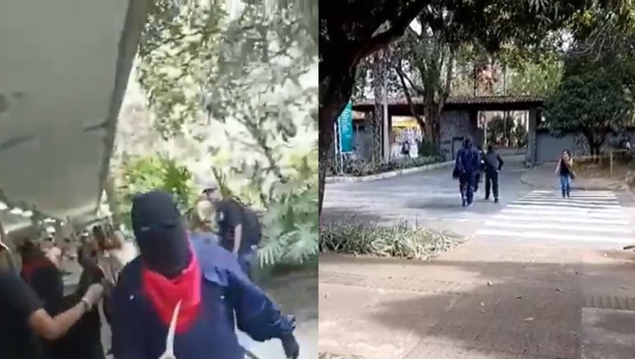 Desmanes en la Universidad de Antioquia.