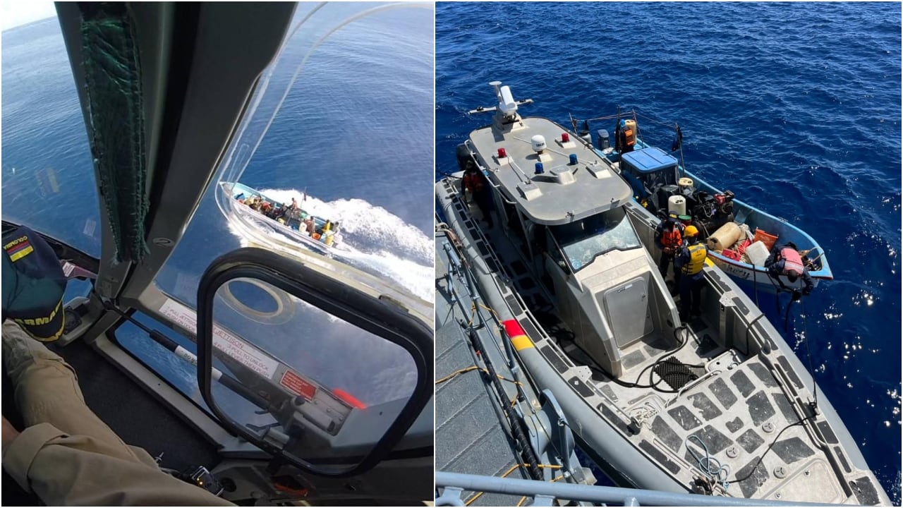 Armada incauta 159 kilos de langosta a embarcación de Nicaragua que pescaba ilegalmente en mar colombiano; así se realizó el operativo