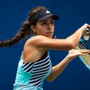 Camila Osorio de Colombia en acción contra Ons Jabeur de Túnez durante la primera ronda del día 2 del Abierto de Estados Unidos en el Centro Nacional de Tenis Billie Jean King de la USTA el 29 de agosto de 2023 en la ciudad de Nueva York (Foto por Robert Prange/Getty Images)