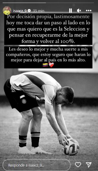 Instagram Isaac Zuleta. Foto: Captura de pantalla Instagram Isaac Zuleta.