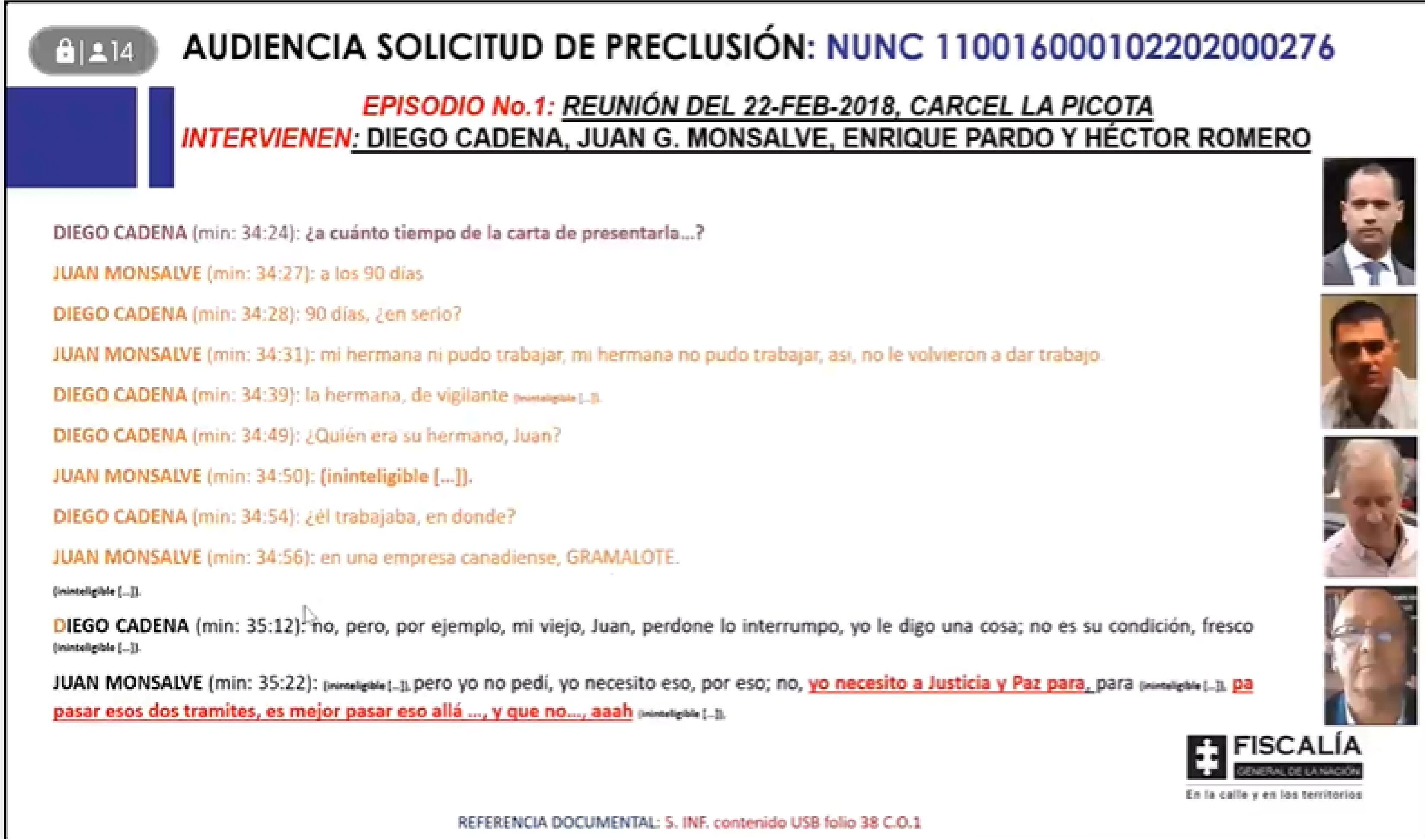 Caso Uribe: El video y las transcripciones del reloj de Juan Guillermo Monsalve