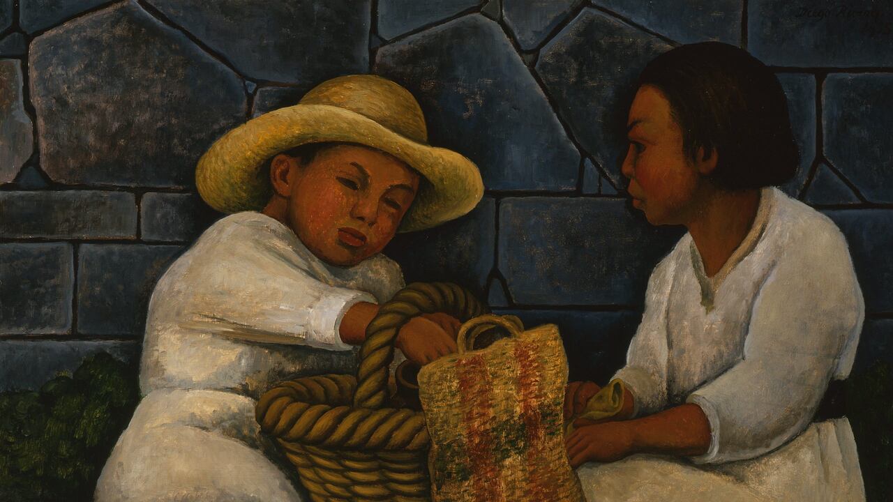 Diego Rivera Niños Almorzando, 1935. Cortesía de SURA