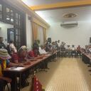 Mesa de diálogo entre los campesinos y líderes de los páramos del Almorzadero y Santurbán.