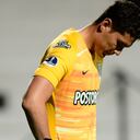MONTEVIDEO, URUGUAY - NOVEMBER 04: Aldair Quintana of Atlético Nacional looks dejected after a second leg match of the second round of Copa CONMEBOL Sudamericana 2020 between River Plate (URU) and Atlético Nacional at Parque Viera Stadium on November 04, 2020 in Montevideo, Uruguay. (Photo by Ernesto Ryan/Getty Images)
