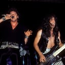 Paul Di'Anno y Steve Harris en la última gira que compartirían juntos, el 'Killers World Tour'.