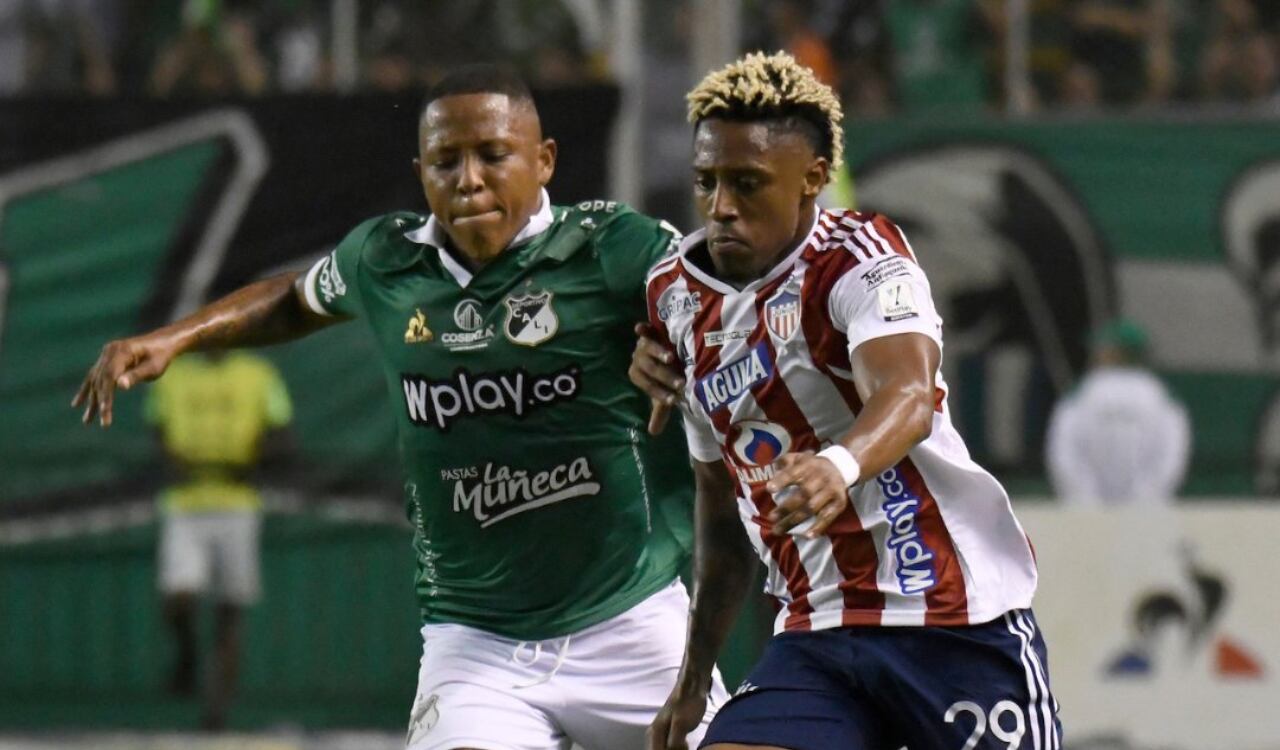Omar Albornoz marcó en la derrota de Junior ante Millonarios.
