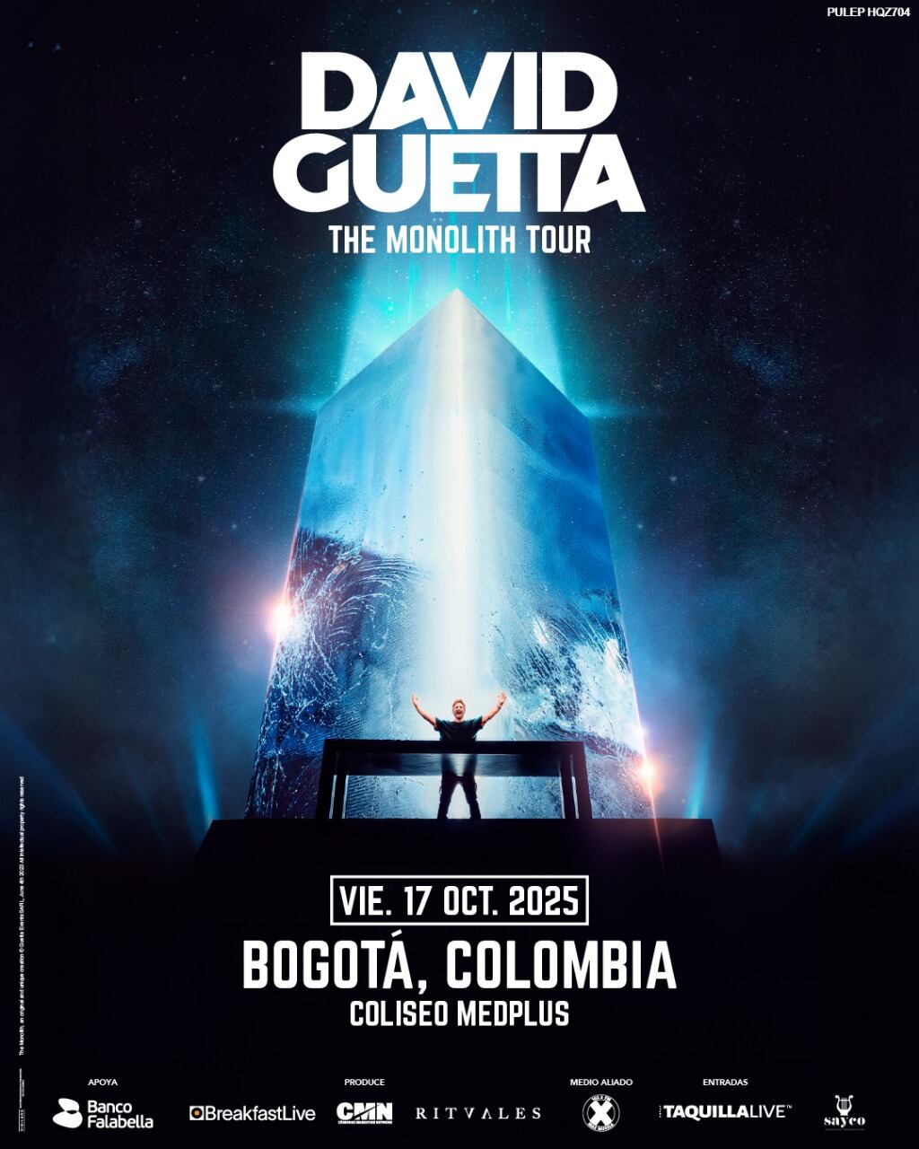 Confirman concierto de David Guetta en Bogotá: será en el Coliseo MedPlus