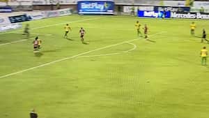 La acción se produjo al minuto 47 de partido